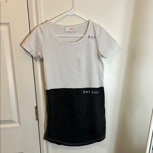 Black and White Half Full T-Shirt